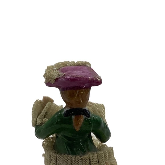 Vtg Caspco Dapper Lace Victorian Gentleman Figure Figurine Decor Japan 4.5" - Picture 4 of 6